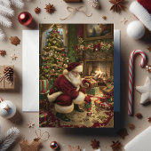 Sinterklaas' Magische Kerstlevering Kaart