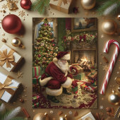 Sinterklaas' Magische Kerstlevering Kaart