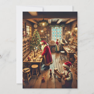 Sinterklaas' Magische Werkplaats Feestdagenkaart