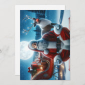 Sinterklaas mediteert voor zijn drukke reis feestdagenkaart (Voorkant / Achterkant)