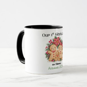 Sinterklaas Mensen Onze 1e Kerst als Drie Cadeau Mok