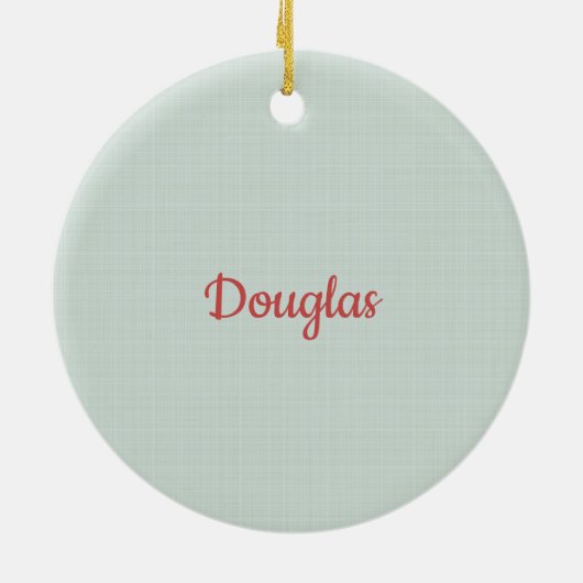 Sinterklaas met aangepaste rendel- en bovenlaag keramisch ornament (Achterkant)