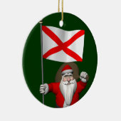 Sinterklaas met aftekening van Alabama Keramisch Ornament (Rechts)