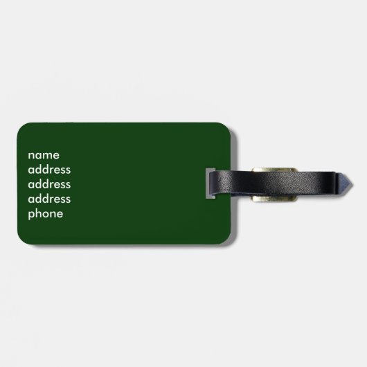 Sinterklaas met aftekening van Alaska Bagagelabel (Achterkant horizontaal)