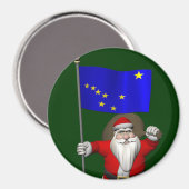 Sinterklaas met aftekening van Alaska Magneet (Voorkant / Achterkant)