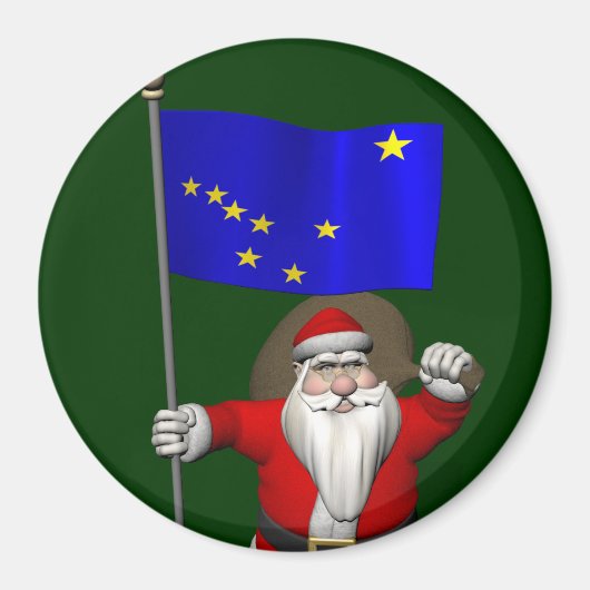 Sinterklaas met aftekening van Alaska Magneet (Voorkant)