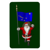 Sinterklaas met aftekening van Alaska Magneet (Verticaal)