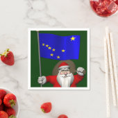 Sinterklaas met aftekening van Alaska Servetten (Insitu)