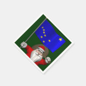 Sinterklaas met aftekening van Alaska Servetten (Hoek)