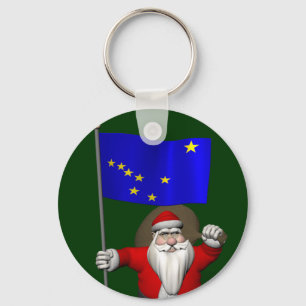 Sinterklaas met aftekening van Alaska Sleutelhanger