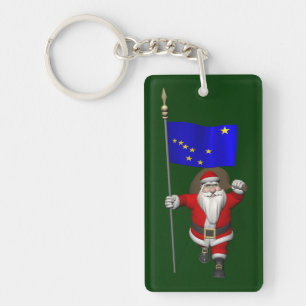 Sinterklaas met aftekening van Alaska Sleutelhanger