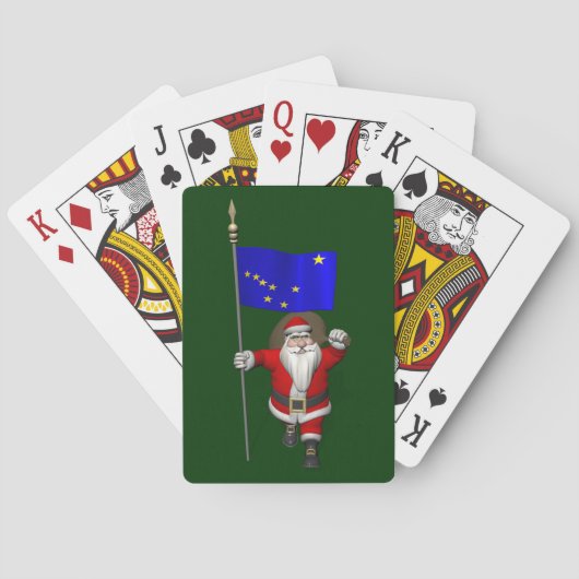 Sinterklaas met aftekening van Alaska Speelkaarten (Achterkant)