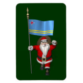 Sinterklaas met aftekening van Aruba Magneet (Verticaal)