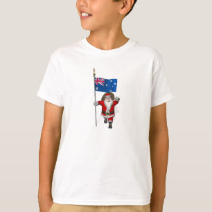 Sinterklaas met aftekening van Australische T-Shir T-shirt