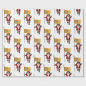 Sinterklaas met aftekening van Bali Cadeaupapier (Vlak)