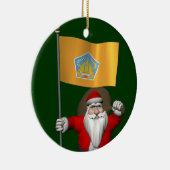 Sinterklaas met aftekening van Bali Keramisch Ornament (Rechts)