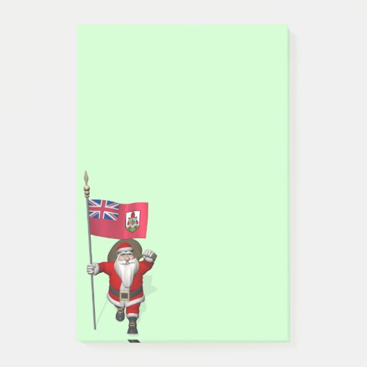 Sinterklaas met aftekening van Bermuda Post-it® Notes (Voorkant)