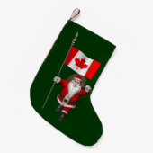 Sinterklaas met aftekening van Canada Kleine Kerstsok (Voorkant (Hangend))