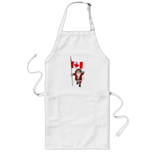 Sinterklaas met aftekening van Canada Lang Schort (Voorkant)
