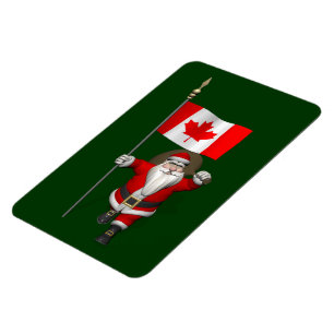 Sinterklaas met aftekening van Canada Magneet