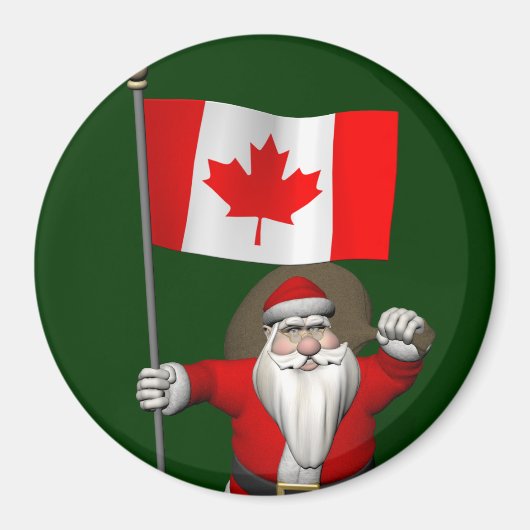 Sinterklaas met aftekening van Canada Magneet (Voorkant)
