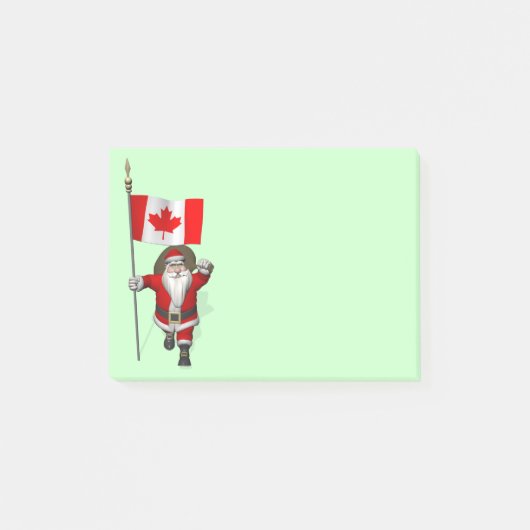Sinterklaas met aftekening van Canada Post-it® Notes (Voorkant)