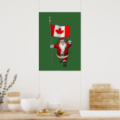 Sinterklaas met aftekening van Canada Poster (Keuken)