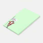 Sinterklaas met aftekening van Chicago Post-it® Notes (Schuin)
