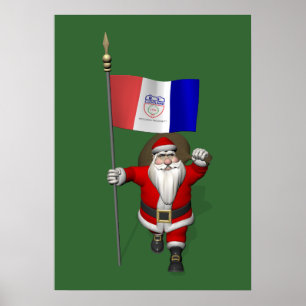 Sinterklaas met aftekening van Cleveland Poster