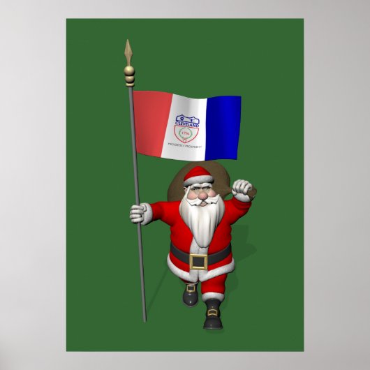 Sinterklaas met aftekening van Cleveland Poster (Voorkant)