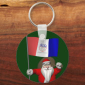 Sinterklaas met aftekening van Cleveland Sleutelhanger (Voorkant)