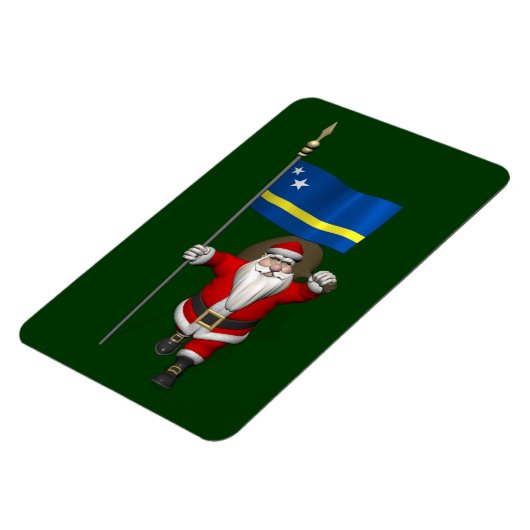 Sinterklaas met aftekening van Curaçao Magneet (Linkerzijde)