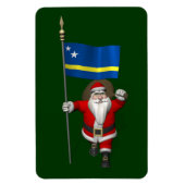 Sinterklaas met aftekening van Curaçao Magneet (Verticaal)