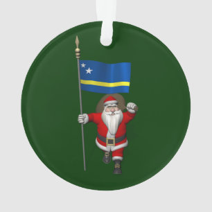 Sinterklaas met aftekening van Curaçao Ornament