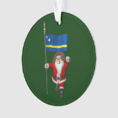 Sinterklaas met aftekening van Curaçao Ornament (voorkant)