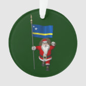 Sinterklaas met aftekening van Curaçao Ornament (voorkant)