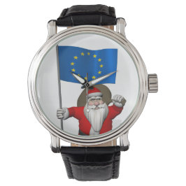 Sinterklaas met aftekening van de Europese Unie Horloge