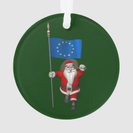 Sinterklaas met aftekening van de Europese Unie Ornament