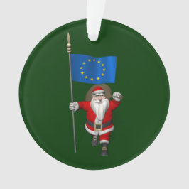 Sinterklaas met aftekening van de Europese Unie Ornament