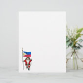 Sinterklaas met aftekening van de Filipijnen (Staand voorkant)