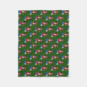 Sinterklaas met aftekening van de Filipijnen Fleece Deken (Voorkant)