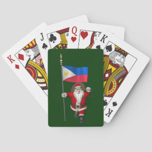Sinterklaas met aftekening van de Filipijnen Pokerkaarten
