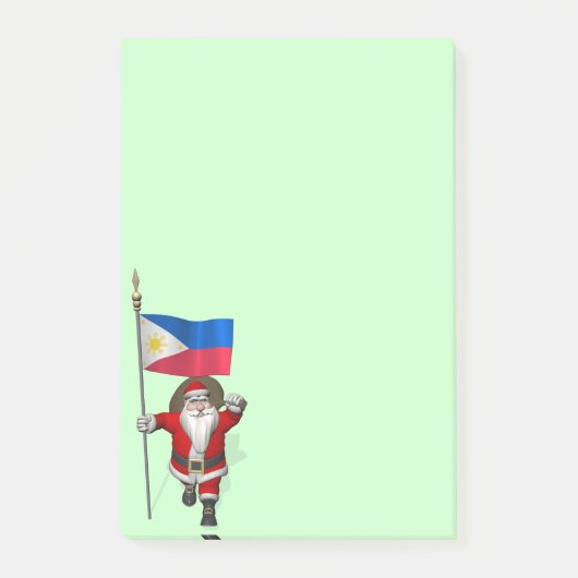 Sinterklaas met aftekening van de Filipijnen Post-it® Notes (Voorkant)