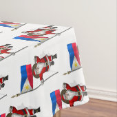 Sinterklaas met aftekening van de Filipijnen Tafelkleed (Voorbeeld)