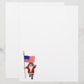 Sinterklaas met aftekening van de Verenigde Staten (Voorkant / Achterkant)