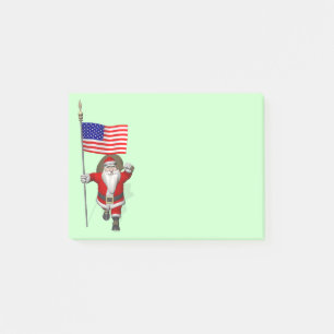 Sinterklaas met aftekening van de Verenigde Staten Post-it® Notes