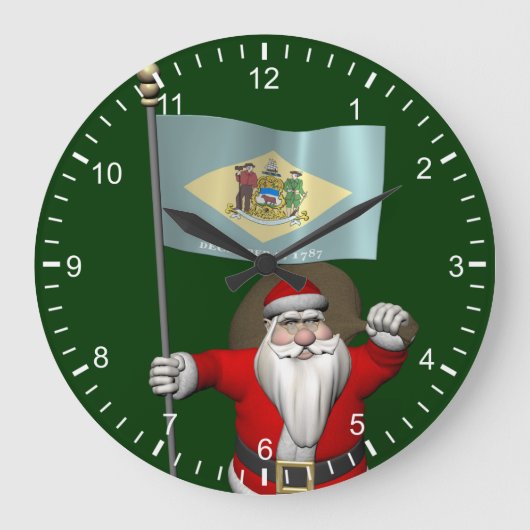 Sinterklaas met aftekening van Delaware Grote Klok (Voorkant)
