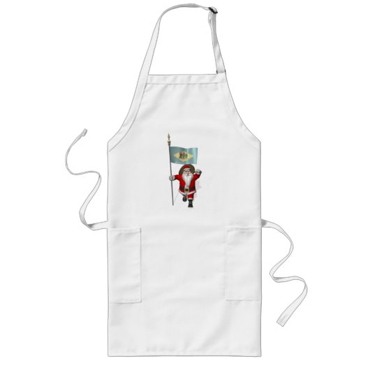 Sinterklaas met aftekening van Delaware Lang Schort (Voorkant)