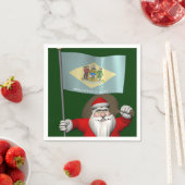 Sinterklaas met aftekening van Delaware Servetten (Insitu)