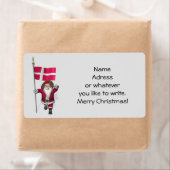 Sinterklaas met aftekening van Denemarken Dannebro Etiket (Insitu)